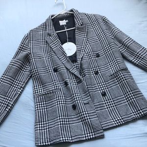 PRINCESS POLLY The Bella Blazer (Black/White)